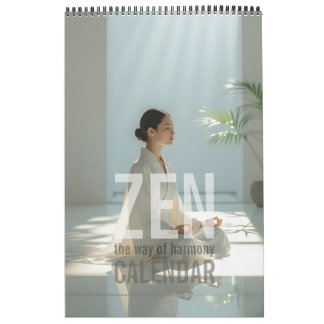 Calendrier mural zen minimaliste