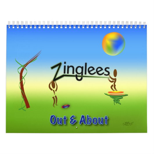Calendrier Mural Zinglees ~ Out & About (Protection)
