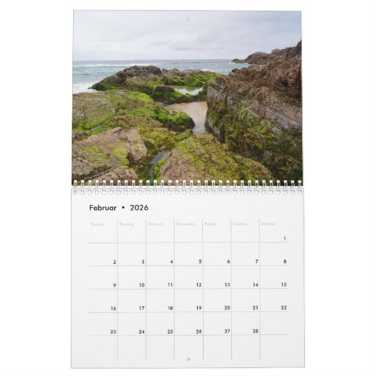 Calendrier Murderhole Beach, Irlande (Feb 2026)