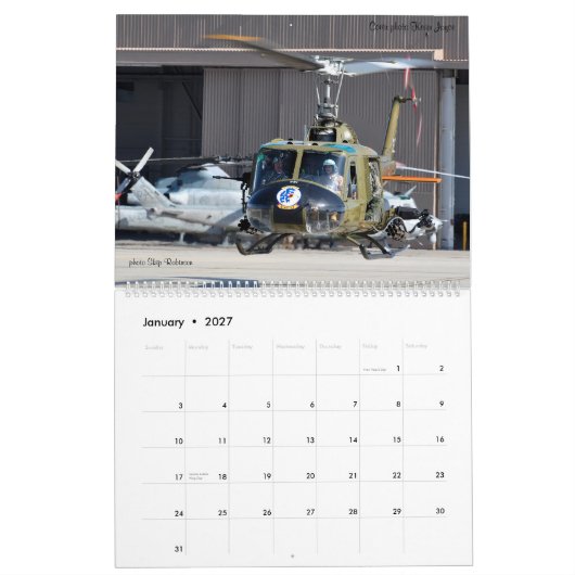 Calendrier Musée d'air d'ailes et de rotors (Jan 2027)