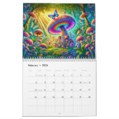 Calendrier Mushroom Mandalas – Psychedelic Fungi Visions 2026 (Feb 2026)