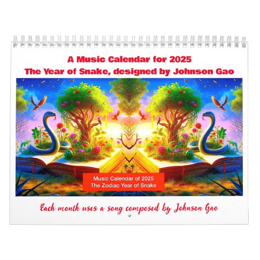 Calendrier musical 2025 pour l'année zodiaque du s (Protection)