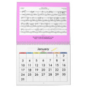 Calendrier musical 2025 pour l'année zodiaque du s (Jan 2027)