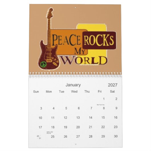 Calendrier Musique 2007 (Jan 2027)