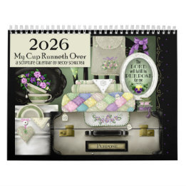 Calendrier "My Cup Runneth Over" 2026 Scripture Calendar