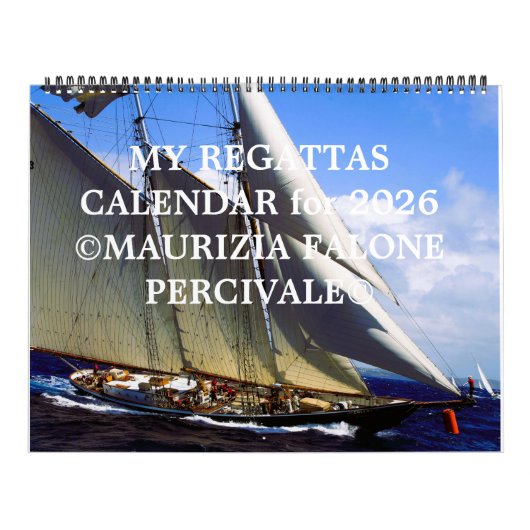 Calendrier My Regattas Calendar for a Joyful 2026. (Protection)