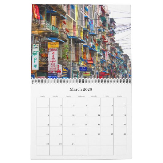 Calendrier myanmar yangon (Mar 2026)