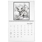 Calendrier Mystical Dragon Coloring Calendar (Mar 2027)