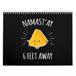 Calendrier Namastay À 6 Mètres Kawaii Cute Cheese Yoga Lover