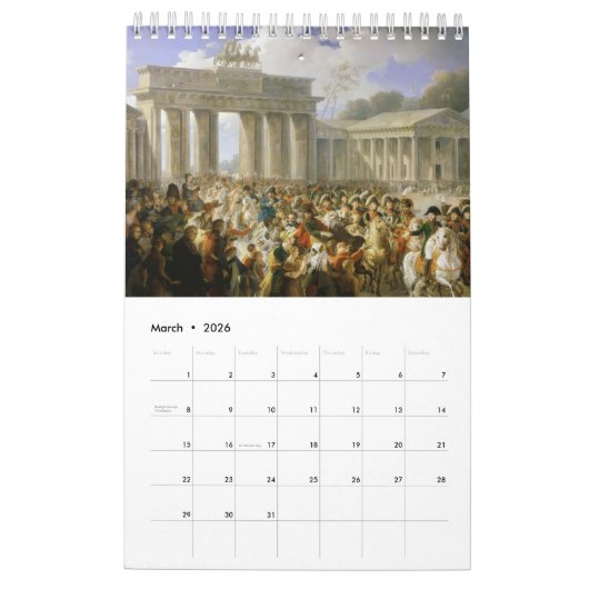 Calendrier Napoléon (Mar 2026)