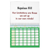 Calendrier Napoléon Hill 2025, nos limites (Mar 2026)