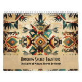 Calendrier Native American Ethnic Art Tribe Pattern Vintage (Protection)
