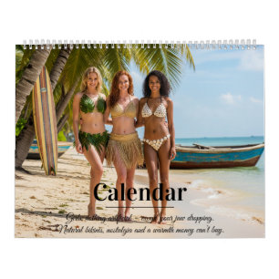 Calendrier Natural Beach Calendar 2026 - Élégant & Playfull
