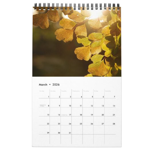 Calendrier Nature (Mar 2026)
