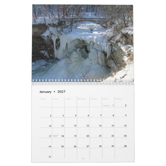 Calendrier Nature 2011 du Minnesota (Jan 2027)