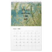 Calendrier Nature avec versets bibliques 2016 (Mar 2026)