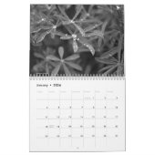 Calendrier Nature en noir et blanc (Jan 2026)