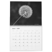 Calendrier Nature en noir et blanc (Mar 2027)