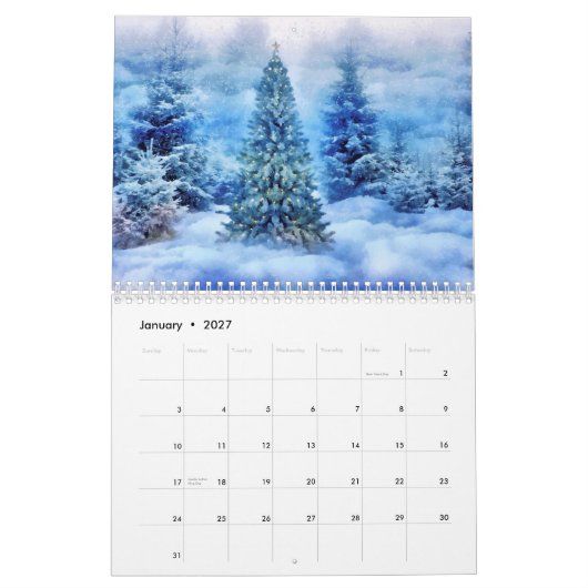 Calendrier Nature et paysage (Jan 2027)
