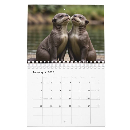 Calendrier nature pittoresque (Feb 2026)