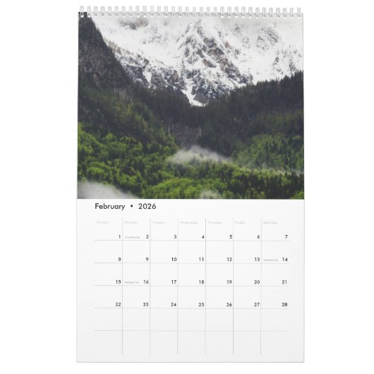 Calendrier Nature wonderland v1 2023 calendar (Feb 2026)