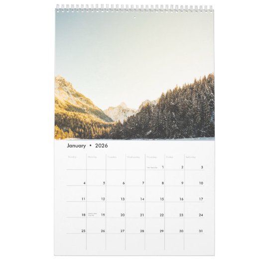 Calendrier Nature wonderland v1 2023 calendar (Jan 2026)