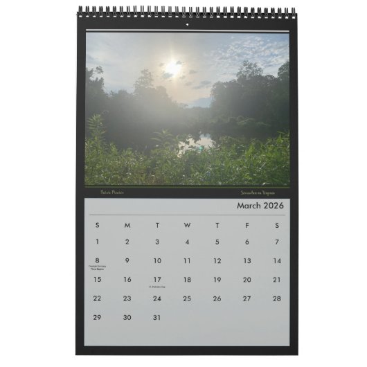 Calendrier naturel 2025 avec citations (Mar 2026)