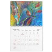 Calendrier naturel abstrait (Feb 2027)