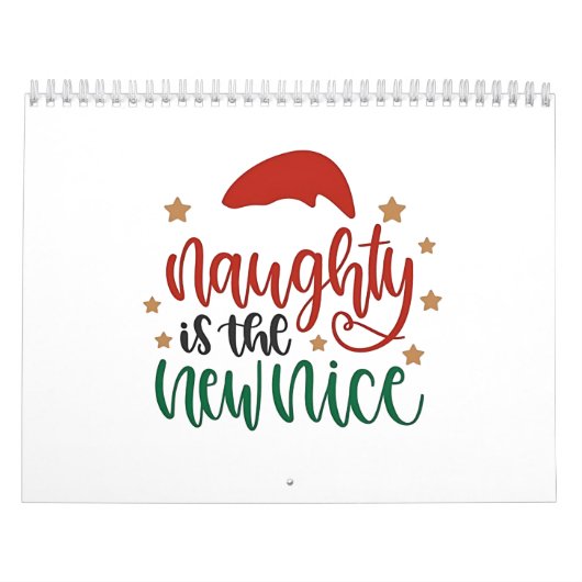Calendrier Naughty est le New Nice Funny Christmas Père Noël (Protection)