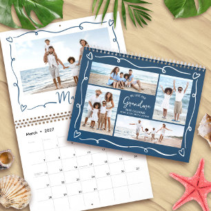 Calendrier Navy Love You Grand-mère Dessins à Main Levée 17 P