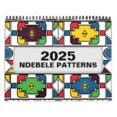 Calendrier Ndebele Motifs : Une année de tradition vivante (Protection)
