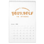 Calendrier Ne vous comparez pas aux autres (Jan 2026)