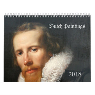 Calendrier néerlandais 2018 de peintures