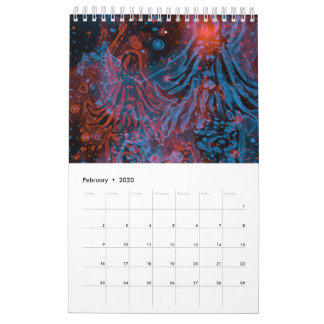 Calendrier néon mermaid calander
