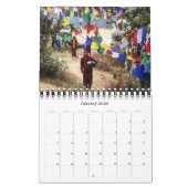 Calendrier Népal 2026 / Himalaya (Jan 2026)