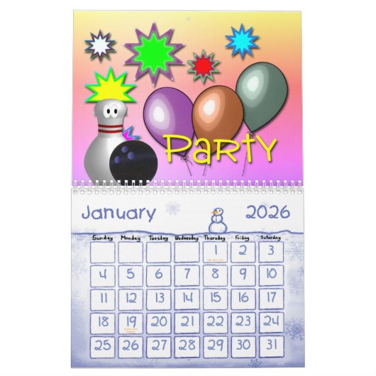 Calendrier New Bowling (Jan 2026)