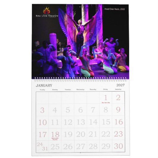 Calendrier New Line Theater 2025 (Jan 2027)