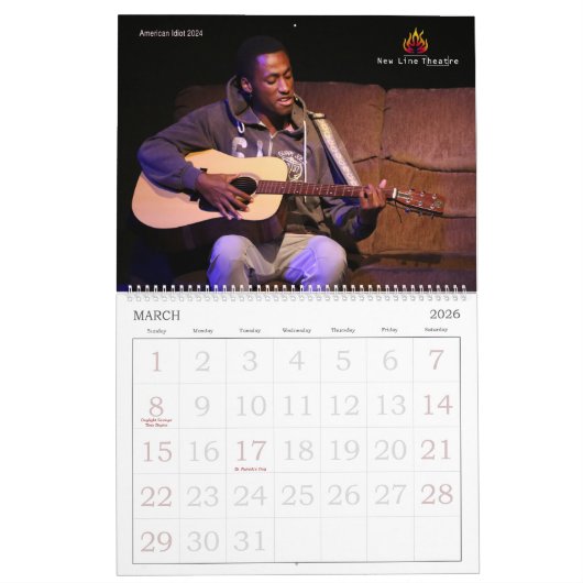 Calendrier New Line Theatre's 2025-2026 Photo Calendar (Mar 2026)