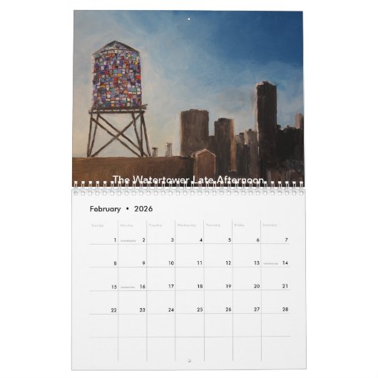 Calendrier New York Views 2024, Peintures de Rauno Joks (Feb 2026)