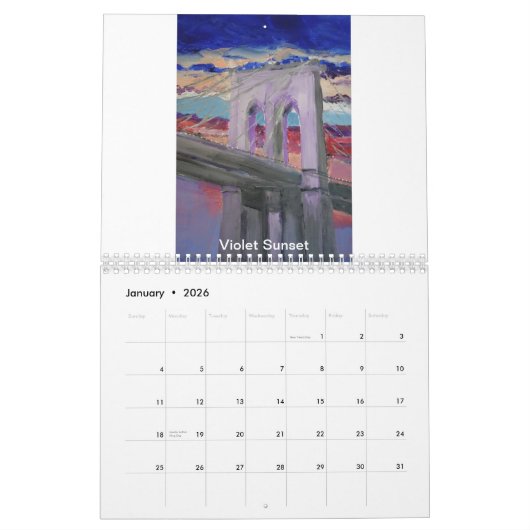 Calendrier New York Views 2024, Peintures de Rauno Joks (Jan 2026)
