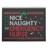 Calendrier Nice Naughty Urgence Infirmière Funny Ugly Cadeau (Protection)