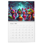 Calendrier Nightmares de néon : Une collection de créatures D (Jan 2027)