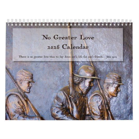 Calendrier No Greater Love 2026 (Protection)