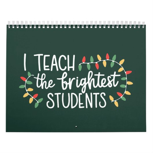 Calendrier Noël Enseignant J'enseigne Aux Étudiants Les Plus (Protection)