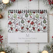 Calendrier Noël Floral renne Cerf Crâne Roses Cactus