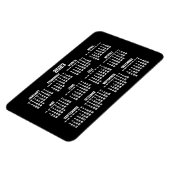 Calendrier noir 2023 Grand Magnet flexible (Côté Gauche)