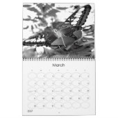 Calendrier noir, blanc, infrarouge (Mar 2027)