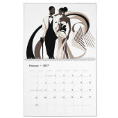 Calendrier NOIR ELEGANCE 2026 (Feb 2027)