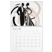 Calendrier NOIR ELEGANCE 2026 (Jan 2027)