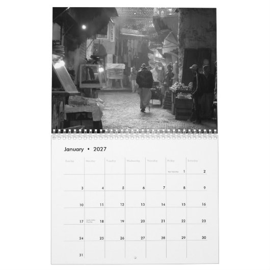 Calendrier noir et blanc de la photographie 2015 (Jan 2027)